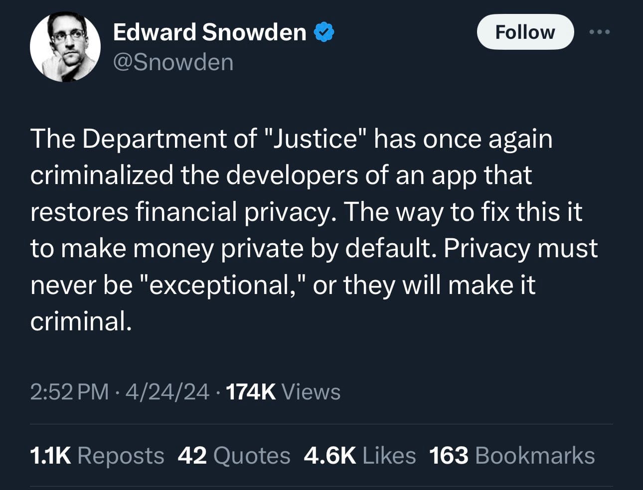 Privacy is not a crime
